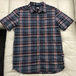 The North Face Short Sleeve Plaid Button Up
